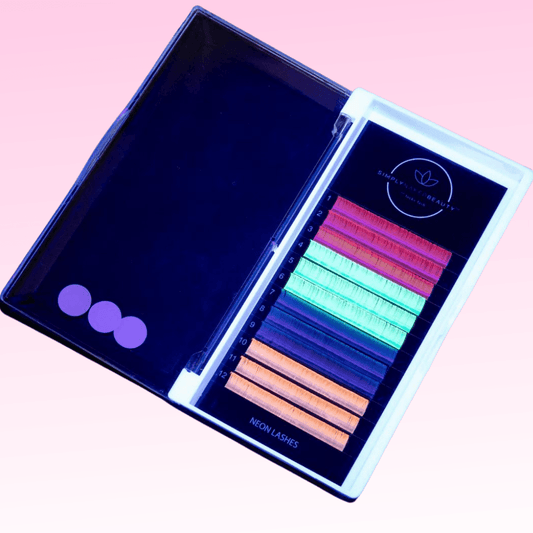 'Neon' Volume Lashes | Glow under dark light lashes