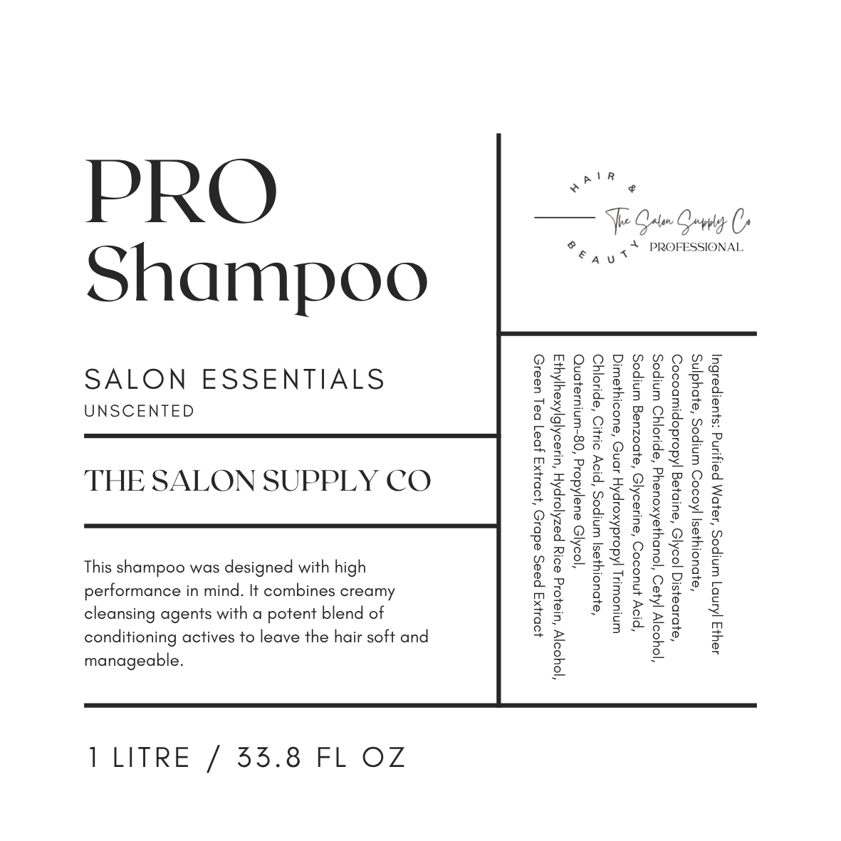 1 litre Pro Shampoo
