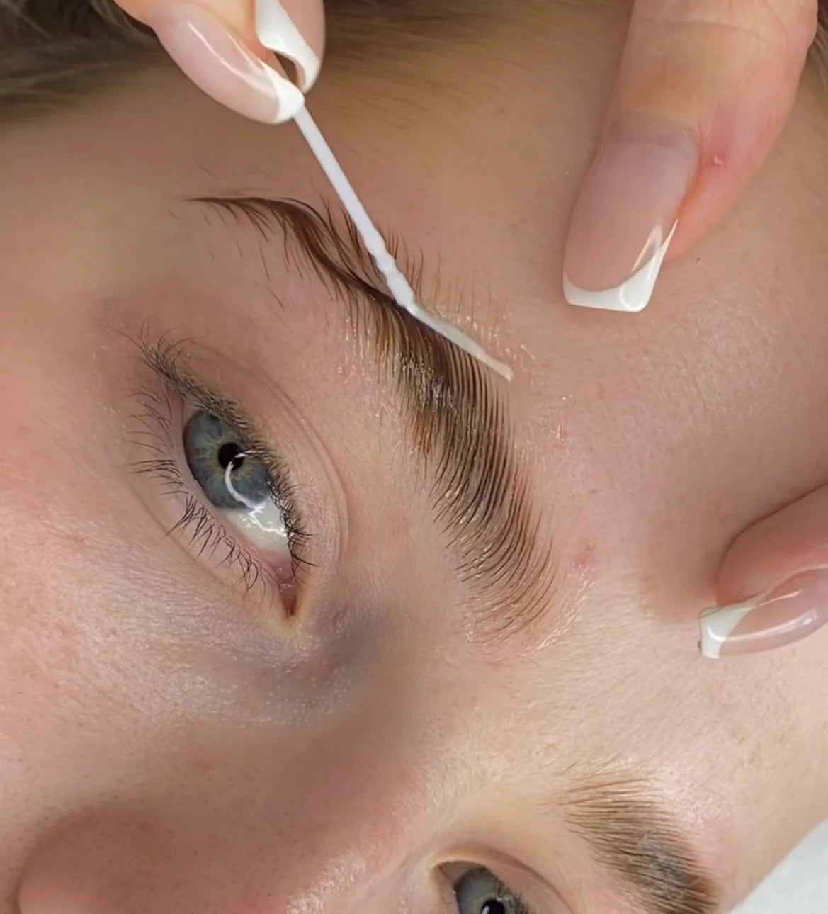 White Fine Brow Combs